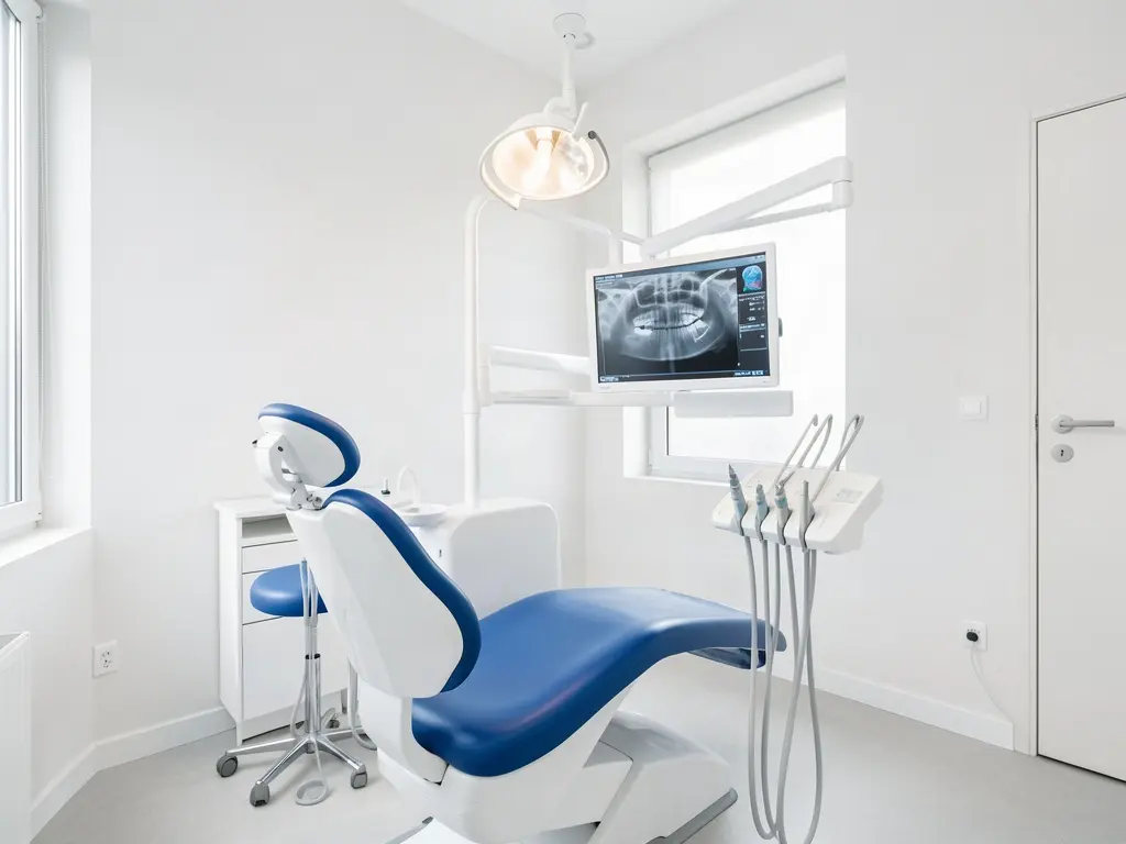 Gabinete dental moderno y luminoso